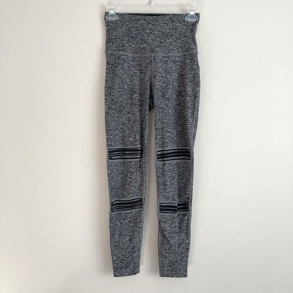 Beyond Yoga High-Rise Space Dye Mesh Panel Leggings Grey Size Small Yoga Gym